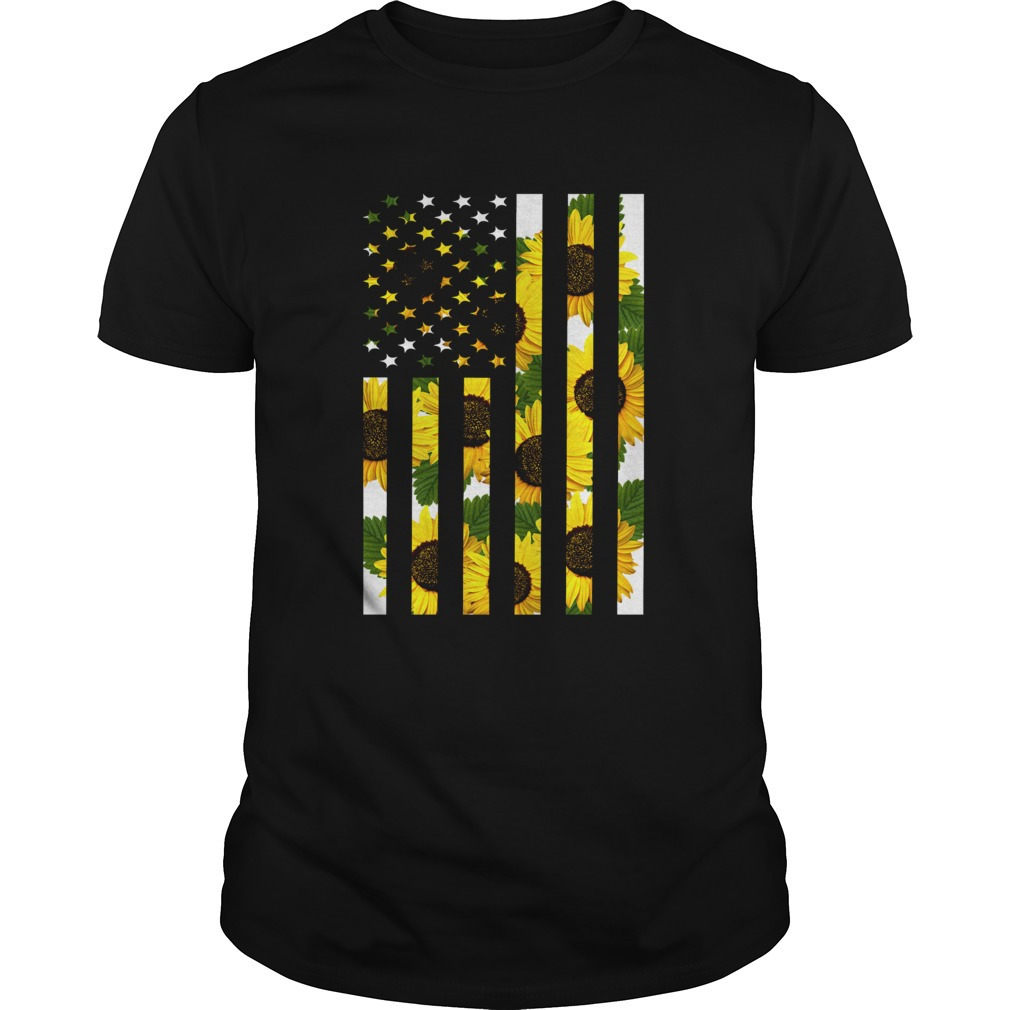 Sunflower American Flag Shirt